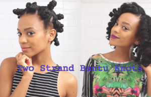 Two Strand Bantu Knots