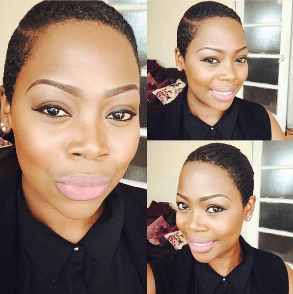 Slicked TWA Hair Routine