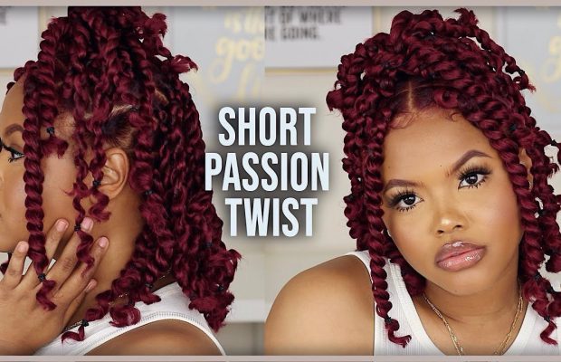 DIY Short Passion Twist At Home  No Crotchet! Step-by-Step