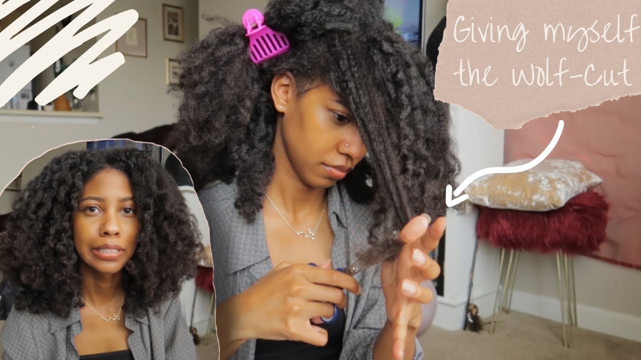 Wolf Cut on Type 4 hair Deva Cut Heart Shape Natural Hair Wolf Cut on Type 4 hair Deva Cut Heart Shape Natural Hair