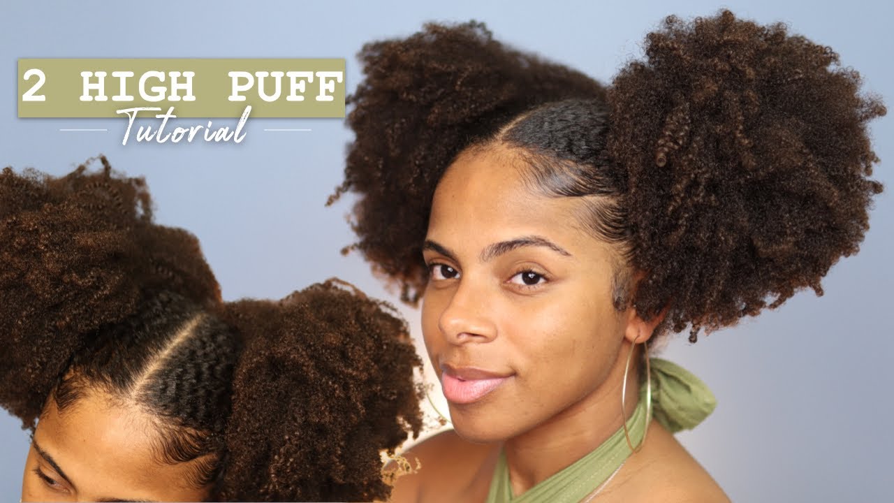Quick & Easy 2 Puff Natural Hairstyle | High Density + Type 4 Hair